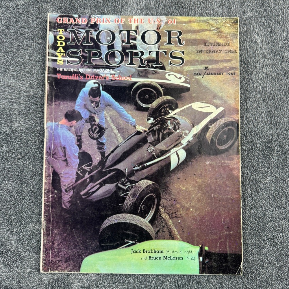 Vintage Today's‎ Motor Sports Magazine Jan 1962 US Grand Prix Porsche 356 Ad